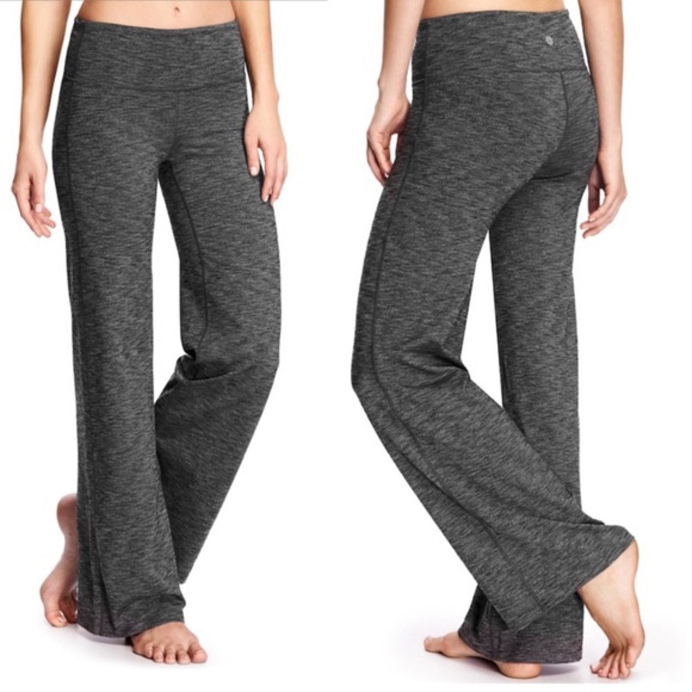 ATHLETA Marled Gray Chaturanga Pant Size M
